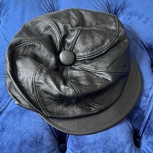 Leather cap
